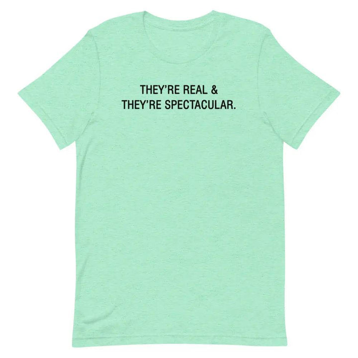 They’re Real &amp; They’re Spectacular T-Shirt – Funny Flirty Boob Joke Tee for Women | Miami305Shirts
