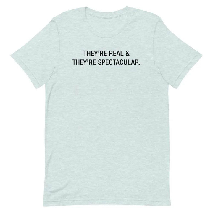 They’re Real &amp; They’re Spectacular T-Shirt – Funny Flirty Boob Joke Tee for Women | Miami305Shirts