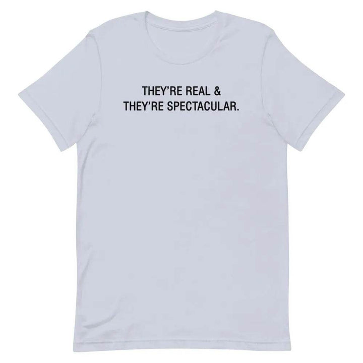 They’re Real &amp; They’re Spectacular T-Shirt – Funny Flirty Boob Joke Tee for Women | Miami305Shirts