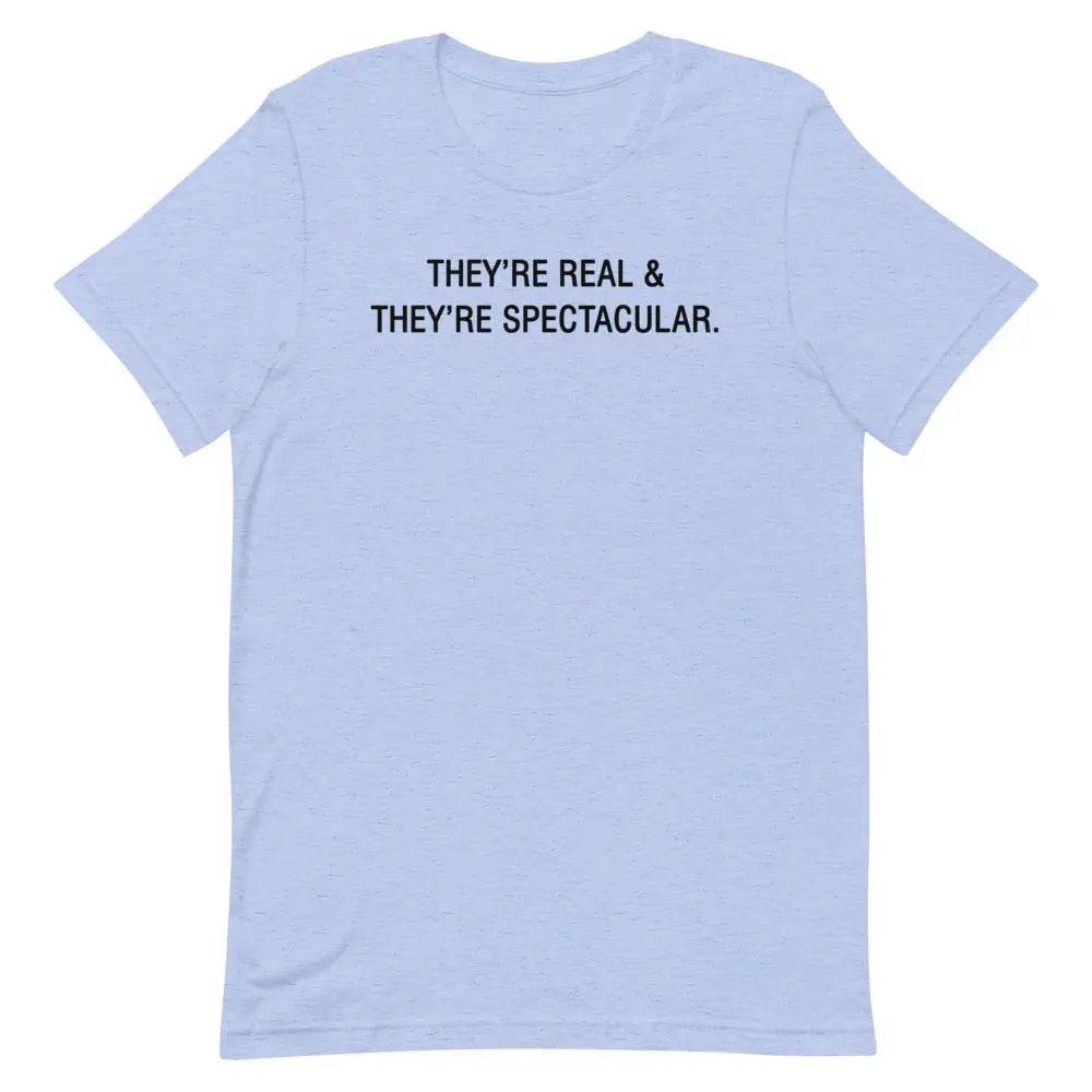 They’re Real &amp; They’re Spectacular T-Shirt – Funny Flirty Boob Joke Tee for Women | Miami305Shirts