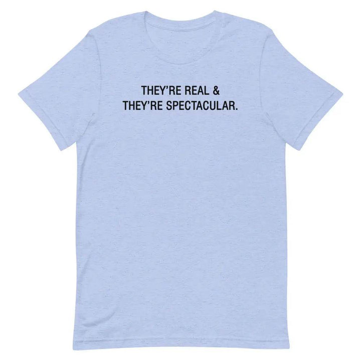 They’re Real &amp; They’re Spectacular T-Shirt – Funny Flirty Boob Joke Tee for Women | Miami305Shirts