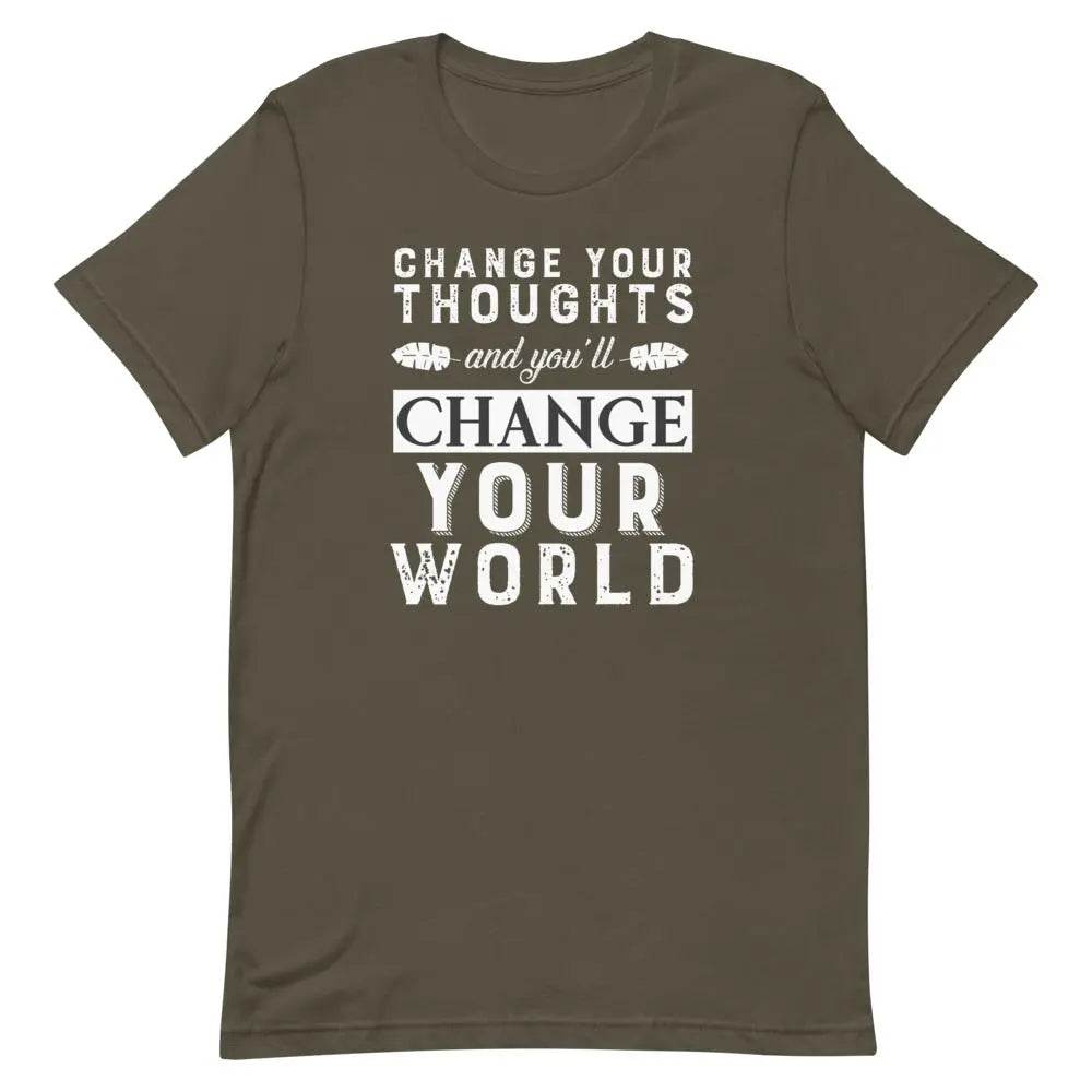 Change your thoughts and you'll change your world - Short-sleeve unisex t-shirt - Miami 305 Shirts