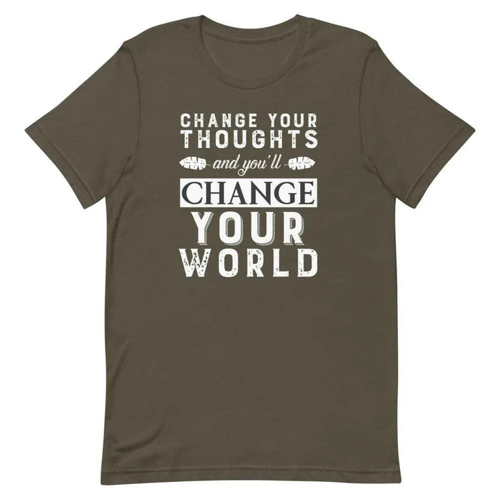 Change your thoughts and you'll change your world - Short-sleeve unisex t-shirt - Miami 305 Shirts