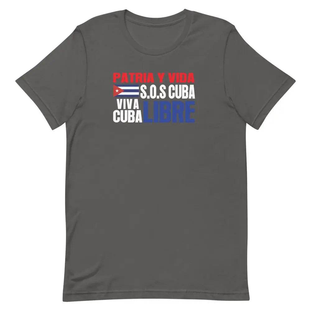 Patria y Vida...Viva Cuba Libre..SOS CUBA! - Short-sleeve unisex t-shirt - Miami 305 Shirts