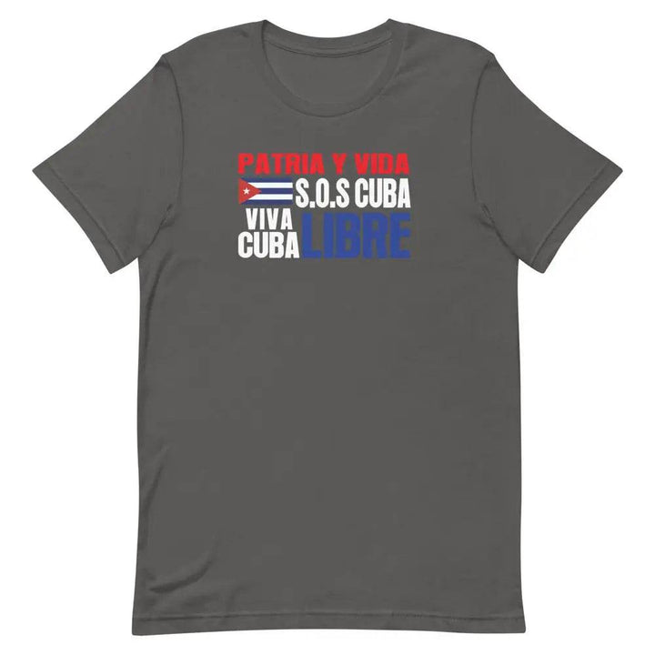 Patria y Vida...Viva Cuba Libre..SOS CUBA! - Short-sleeve unisex t-shirt - Miami 305 Shirts