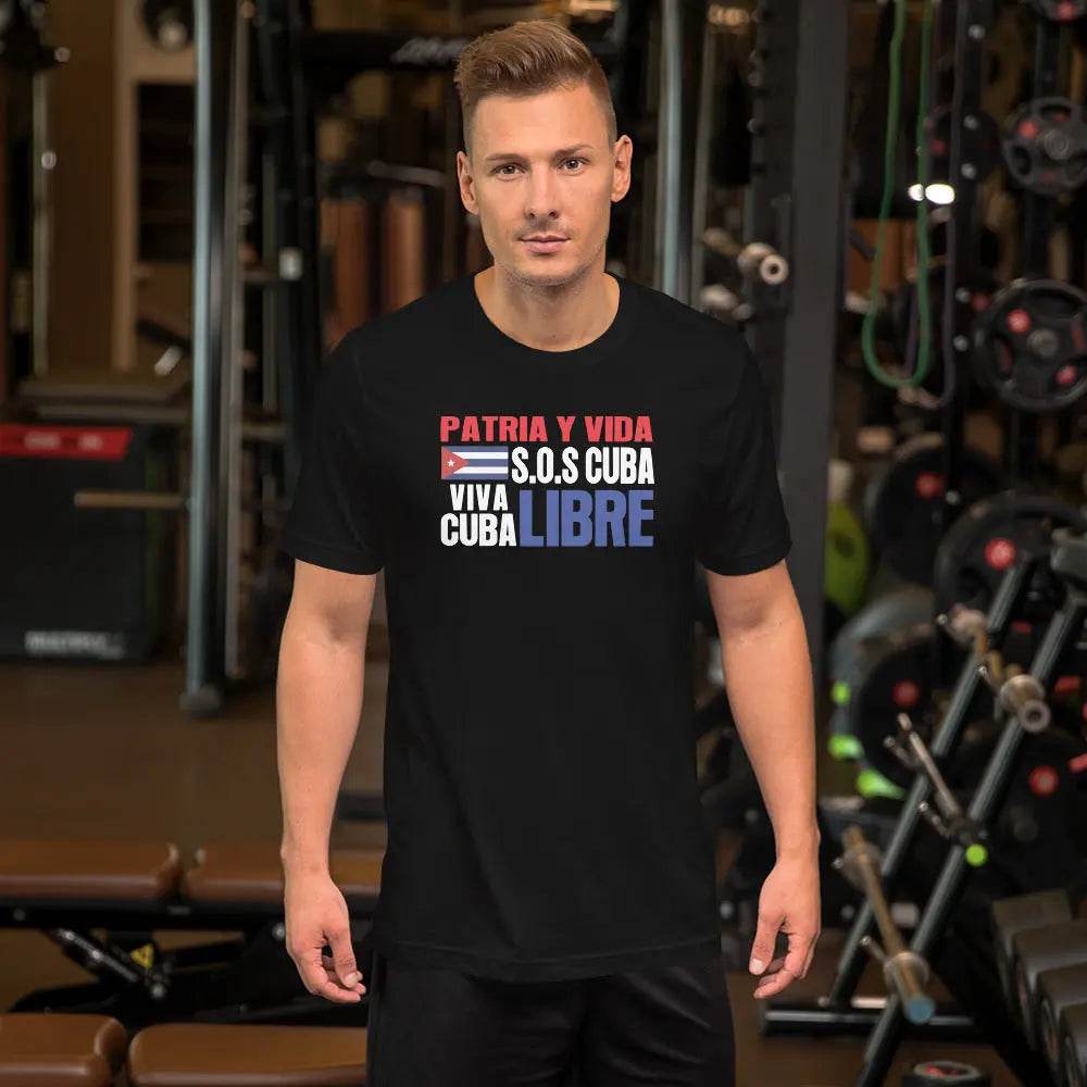 Patria y Vida...Viva Cuba Libre..SOS CUBA! - Short-sleeve unisex t-shirt - Miami 305 Shirts