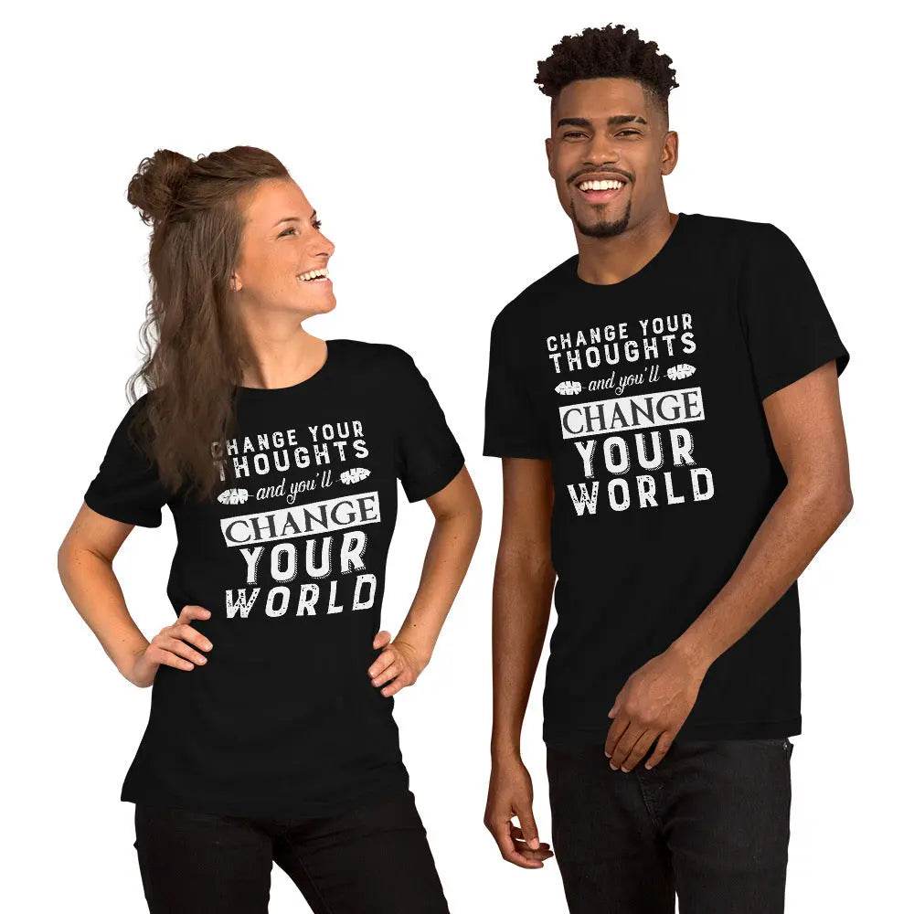 Change your thoughts and you'll change your world - Short-sleeve unisex t-shirt - Miami 305 Shirts