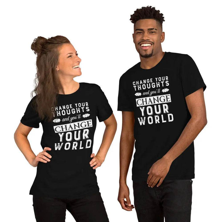 Change your thoughts and you'll change your world - Short-sleeve unisex t-shirt - Miami 305 Shirts
