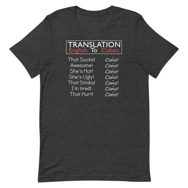Translation from English to Cuban! - Short-sleeve unisex t-shirt - Miami 305 Shirts
