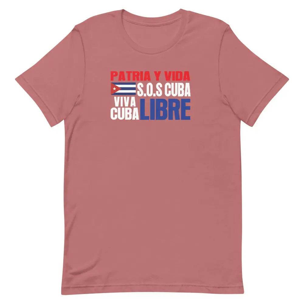 Patria y Vida...Viva Cuba Libre..SOS CUBA! - Short-sleeve unisex t-shirt - Miami 305 Shirts