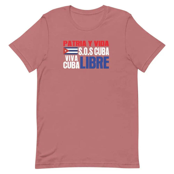 Patria y Vida...Viva Cuba Libre..SOS CUBA! - Short-sleeve unisex t-shirt - Miami 305 Shirts