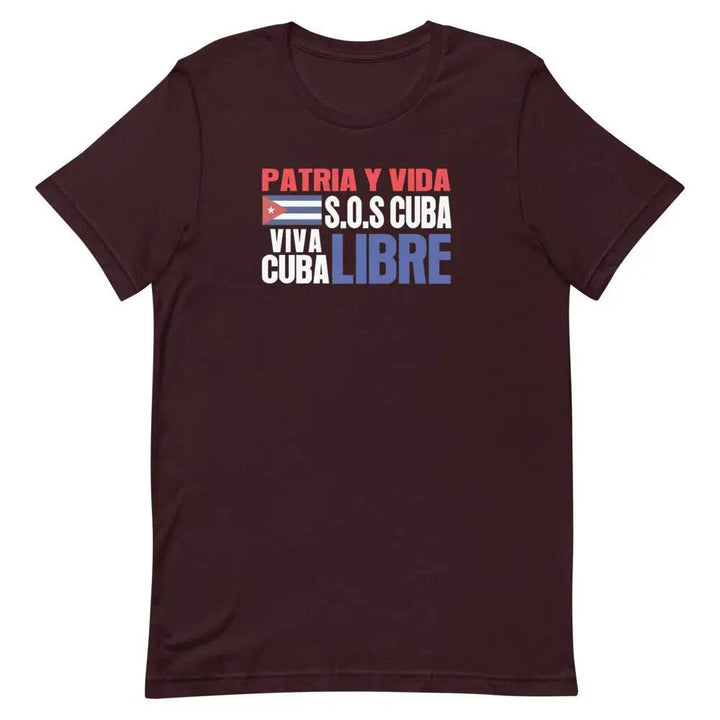 Patria y Vida...Viva Cuba Libre..SOS CUBA! - Short-sleeve unisex t-shirt - Miami 305 Shirts