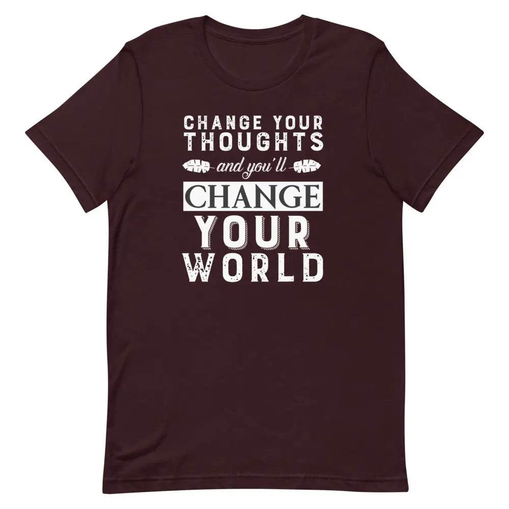 Change your thoughts and you'll change your world - Short-sleeve unisex t-shirt - Miami 305 Shirts
