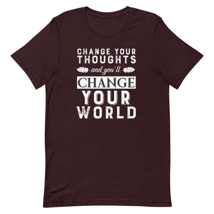 Change your thoughts and you'll change your world - Short-sleeve unisex t-shirt - Miami 305 Shirts