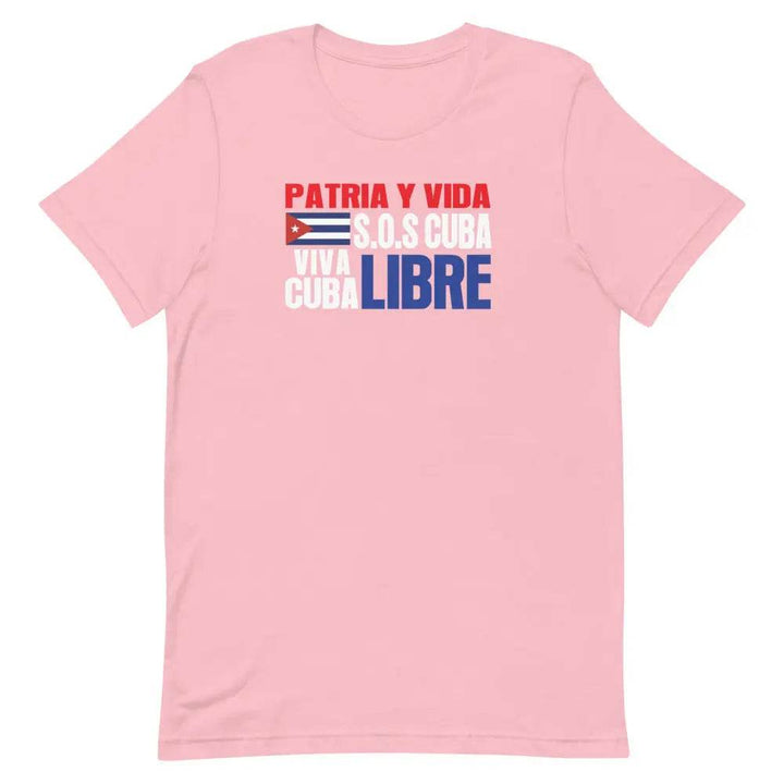 Patria y Vida...Viva Cuba Libre..SOS CUBA! - Short-sleeve unisex t-shirt - Miami 305 Shirts