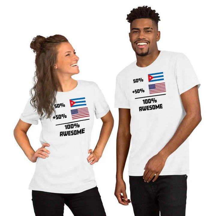 100% Awesome! - Short-sleeve unisex t-shirt - Miami 305 Shirts